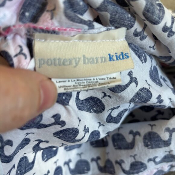 Pottery Barn Kids Whale Print Swim Coverup Size 3-6M - Picture 3 of 4